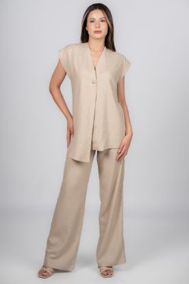 Image de Gilet asymétrique en lin