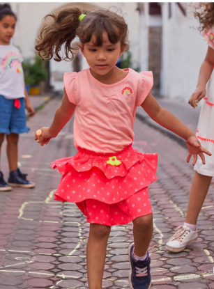 Image de Maïcha Ensemble Flamenca T-shirt et Jupe- 2 pièces