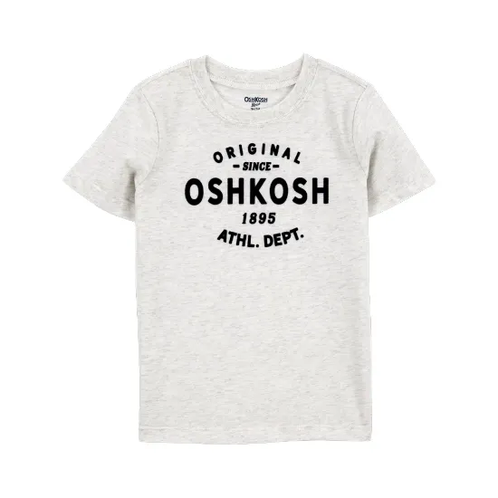 Image de T-shirt à Graphique avec Logo OshKosh Garçon - Blanc