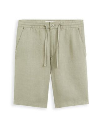 Image de Bermuda 100% lin - vert sauge