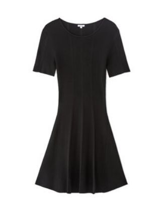 Image de Robe courte à côtes - noir